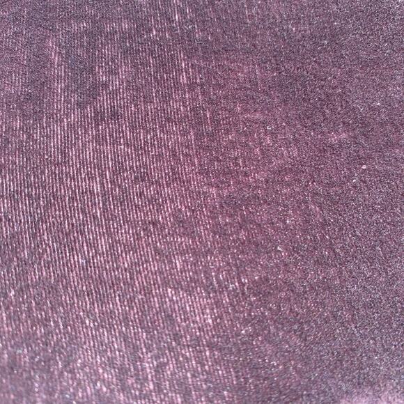 Velvet Open Front Blazer Cardigan Coverup Jacket Size Large Purple Brown Velour - Picture 5 of 7